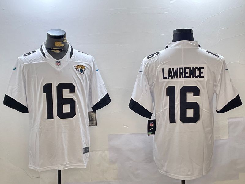 Men Jacksonville Jaguars #16 Lawrence White Second generation 2024 Nike Limited NFL Jersey style 1->jacksonville jaguars->NFL Jersey